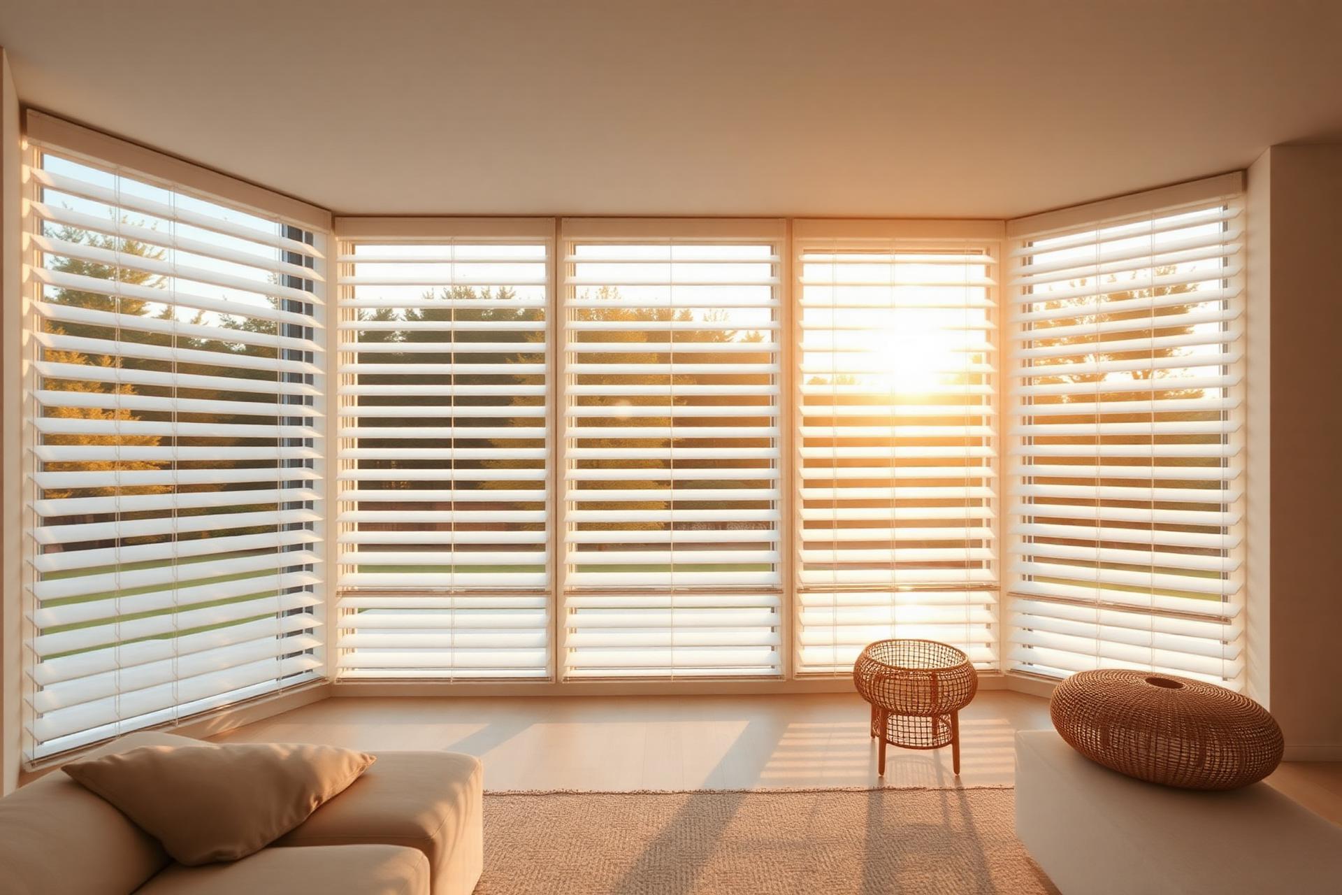 Heller Wohnraum mit modernem Sonnenschutz